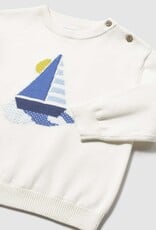 Mayoral Baby Boy Cream Sailboat Sweater