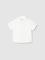 Mayoral SALE. Baby Boy S/S Linen White Buttondown