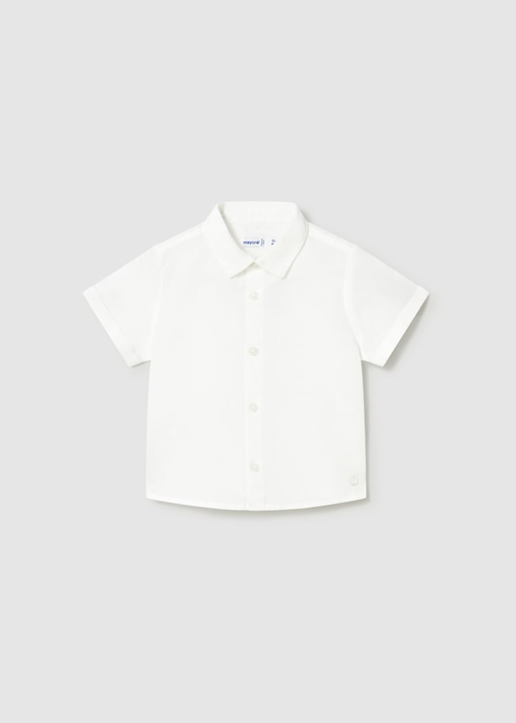 Mayoral Baby Boy S/S Linen White Buttondown