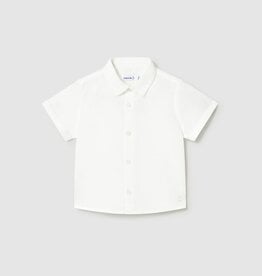 Mayoral Baby Boy S/S Linen White Buttondown