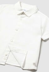 Mayoral Baby Boy S/S Linen White Buttondown