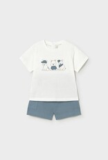 Mayoral Baby Boy Textured Knit Jade Short Set