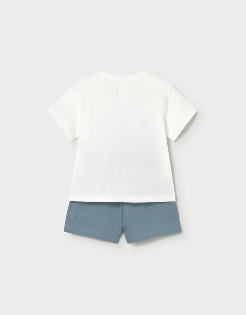 Mayoral Baby Boy Textured Knit Jade Short Set