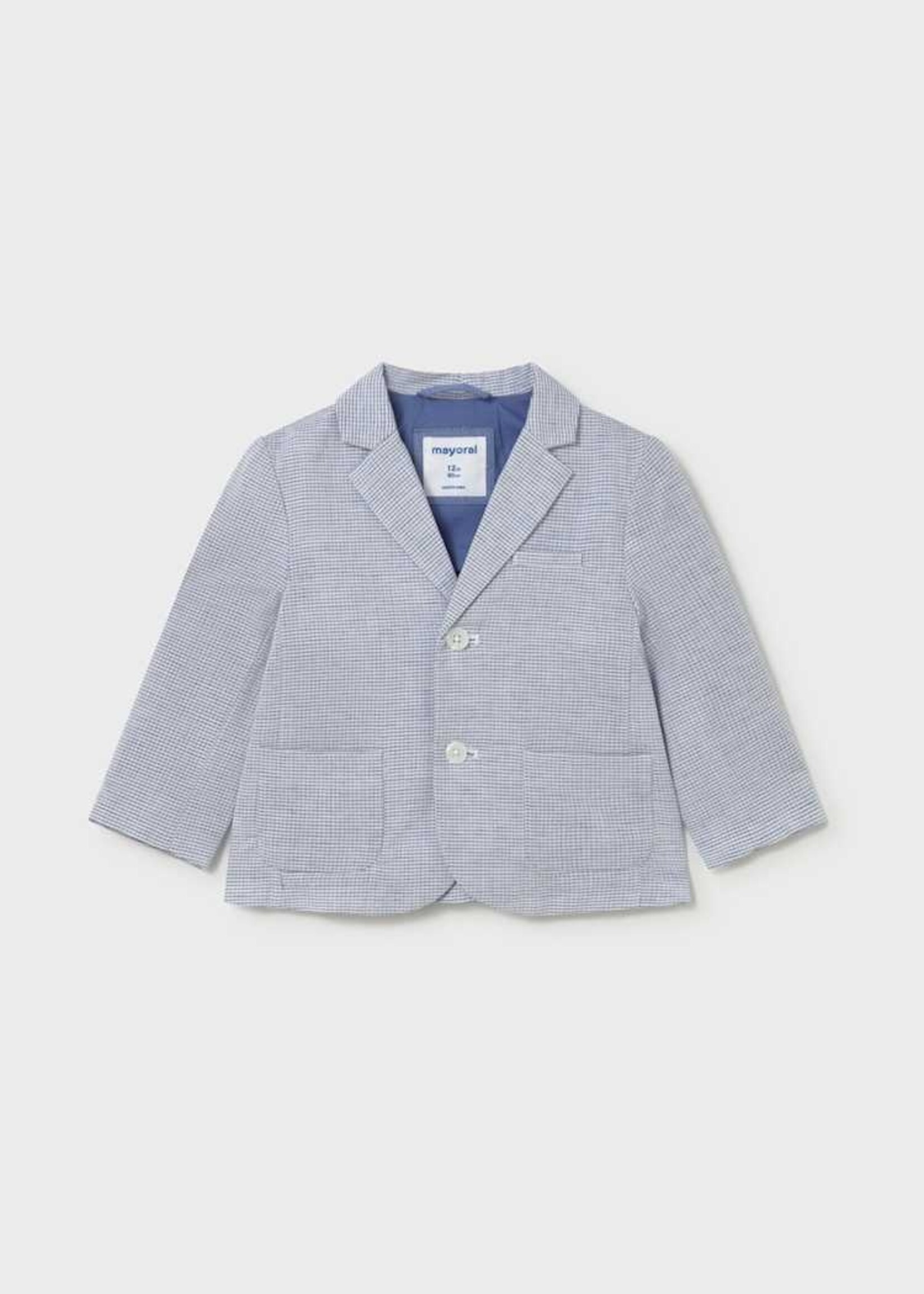 Mayoral Baby Boy Capri Blue Linen Jacket