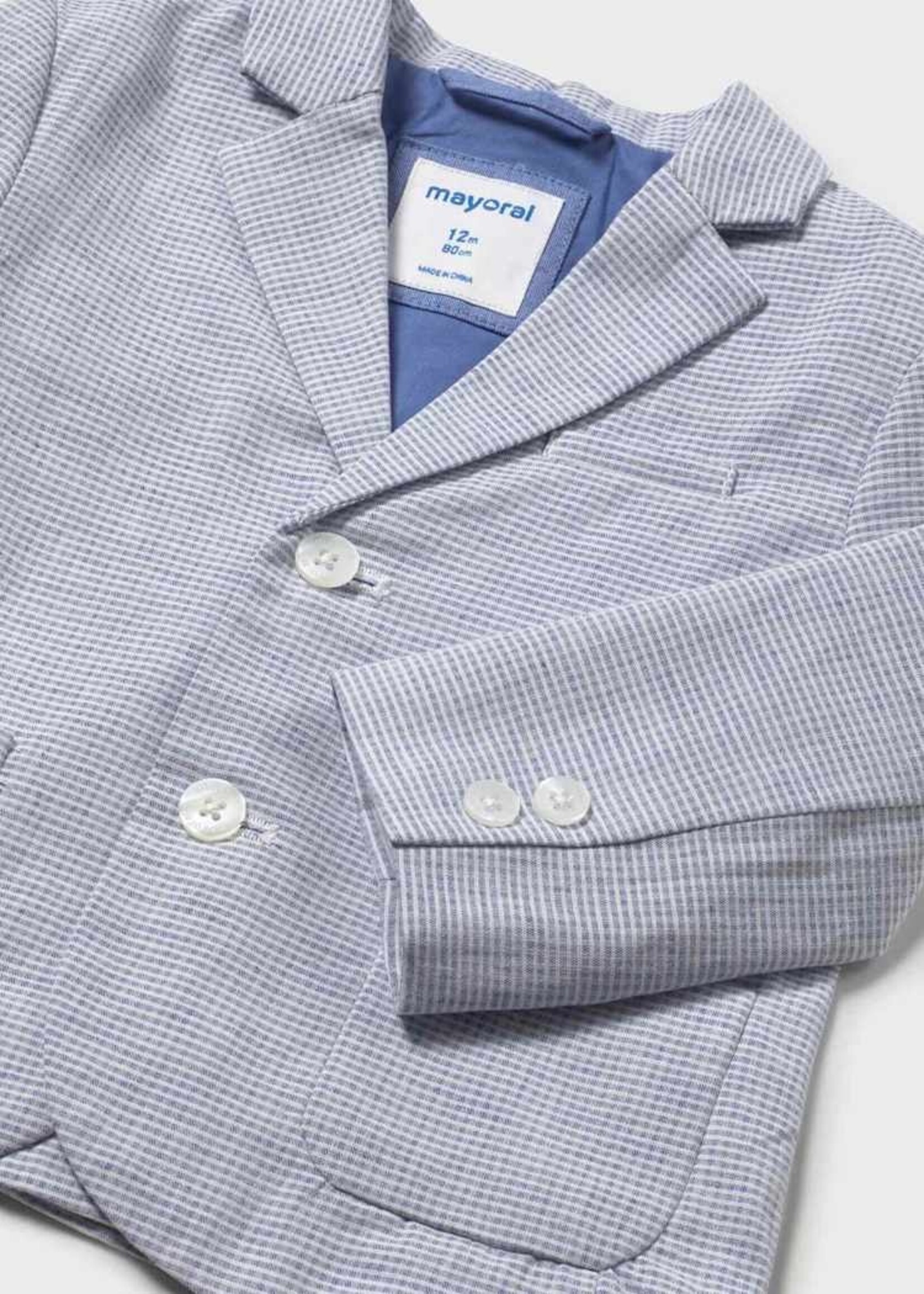 Mayoral Baby Boy Capri Blue Linen Jacket