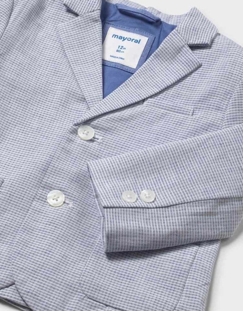 Mayoral Baby Boy Capri Blue Linen Jacket