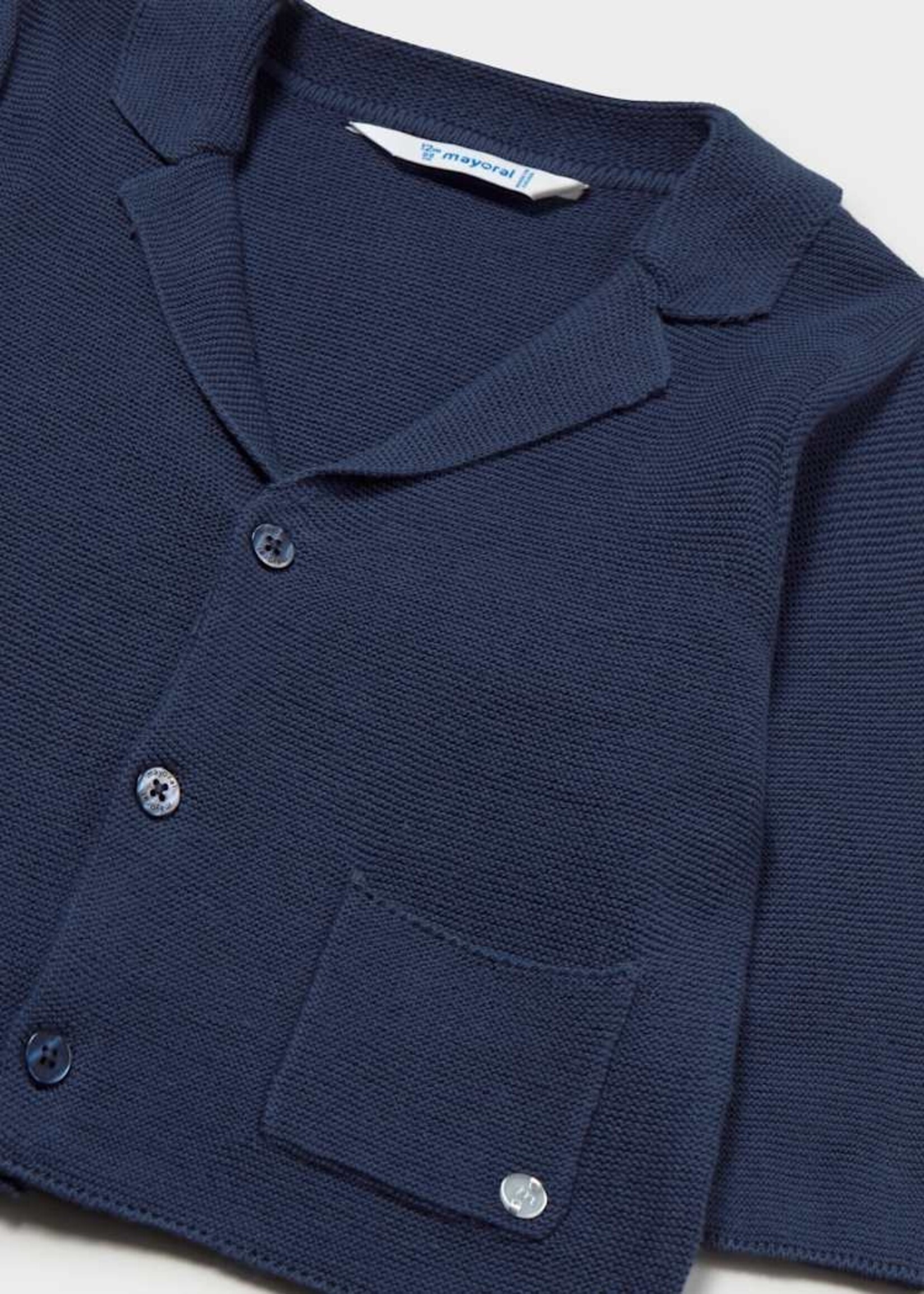 Mayoral Baby Boy Navy Blue Knit Jacket