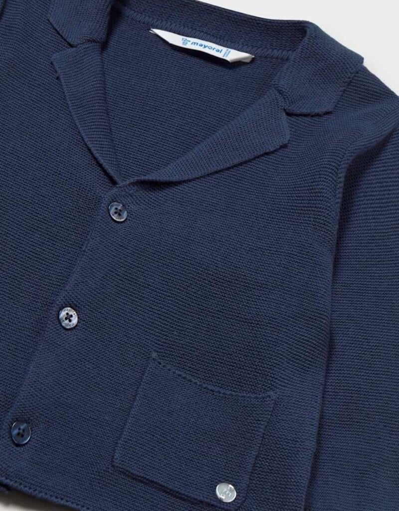 Mayoral Baby Boy Navy Blue Knit Jacket