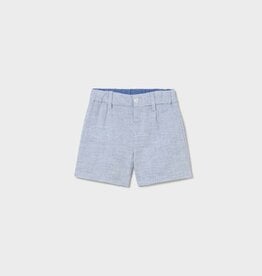 Mayoral Baby Boy Capri Blue Linen Bermuda Shorts