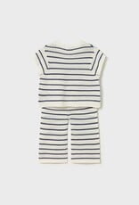 Mayoral Baby Girl Knit Pant Set Stripes/Hearts
