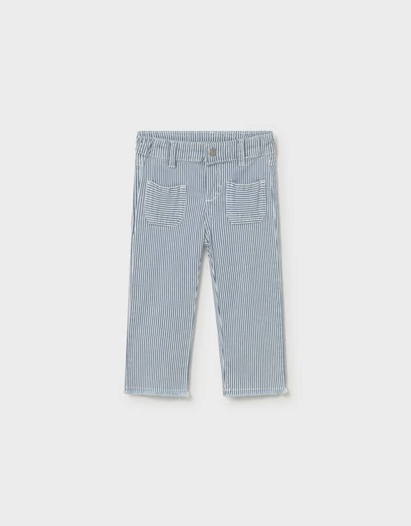 Mayoral Baby Girl Blue Stripe Jeans