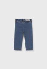 Mayoral Baby Girl Dark Jeans w/Lace Pockets