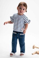 Mayoral Baby Girl Dark Jeans w/Lace Pockets