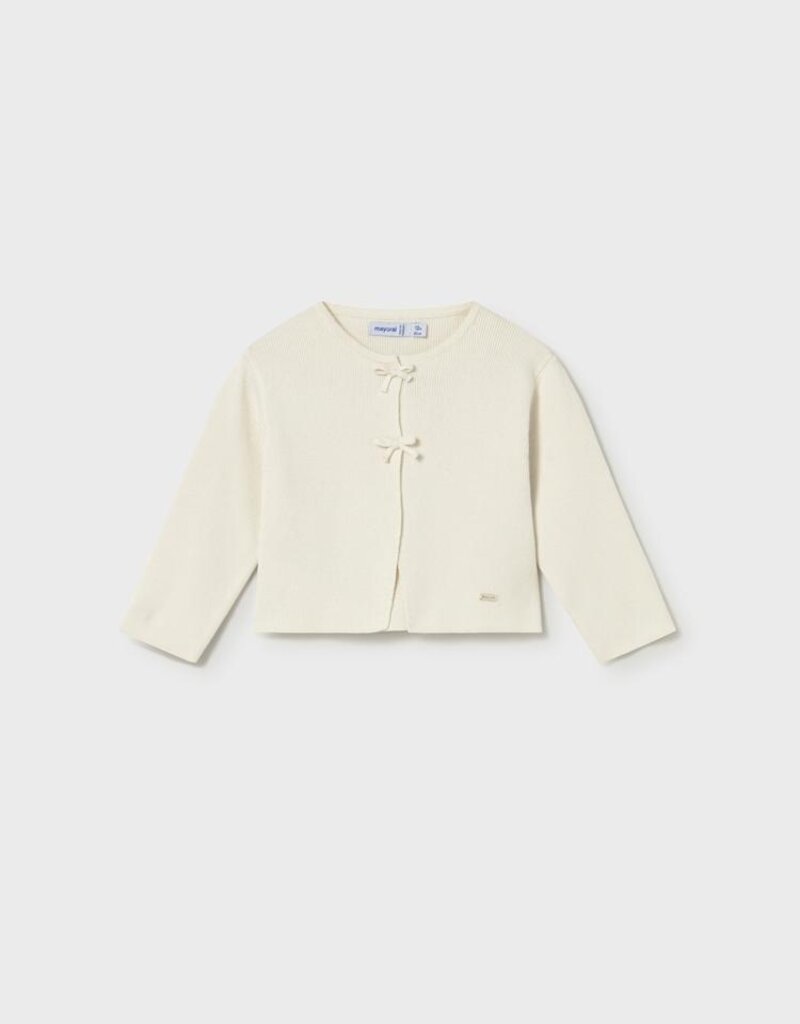 Mayoral Baby Girl Cream Knit Cardigan