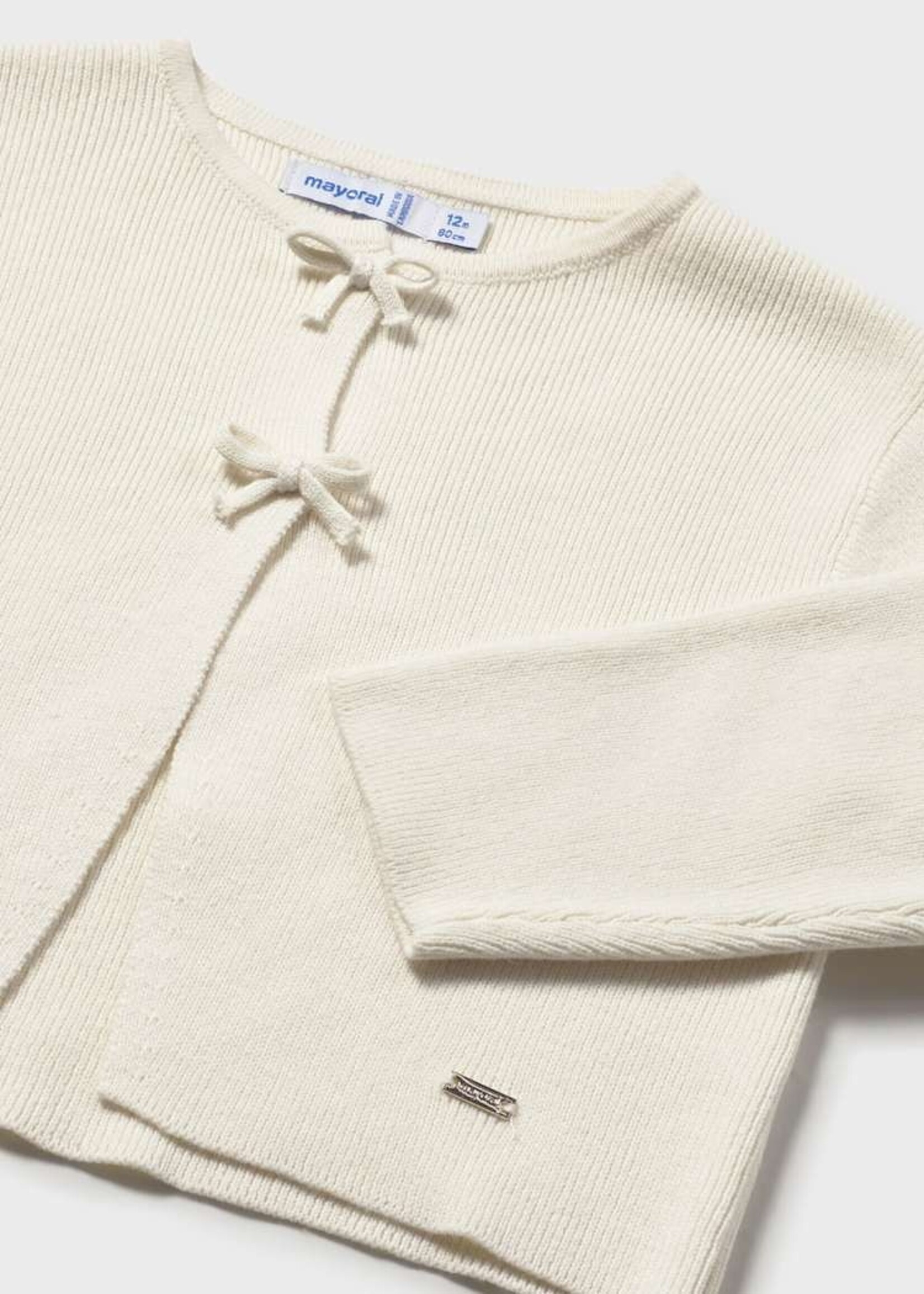 Mayoral Baby Girl Cream Knit Cardigan