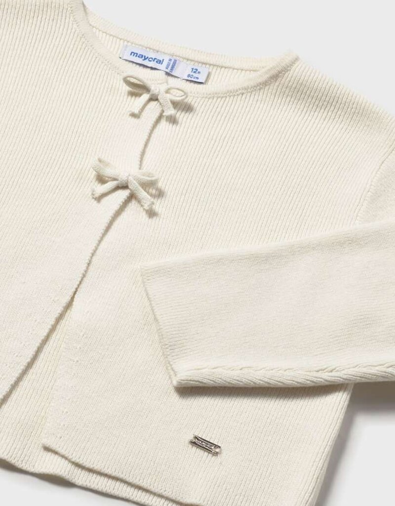 Mayoral Baby Girl Cream Knit Cardigan