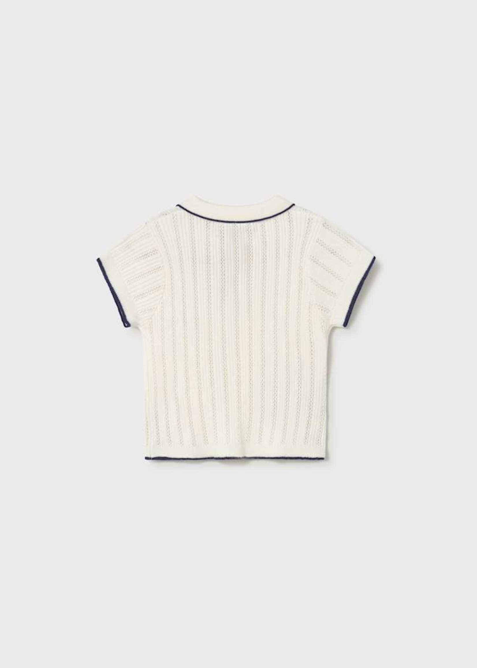 Mayoral Baby Girl Natural Knit Polo