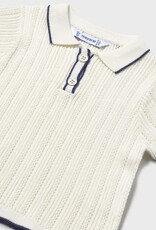 Mayoral Baby Girl Natural Knit Polo
