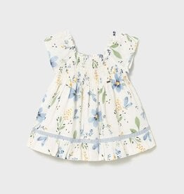 Mayoral Baby Girl Sky Flowered Print Dress