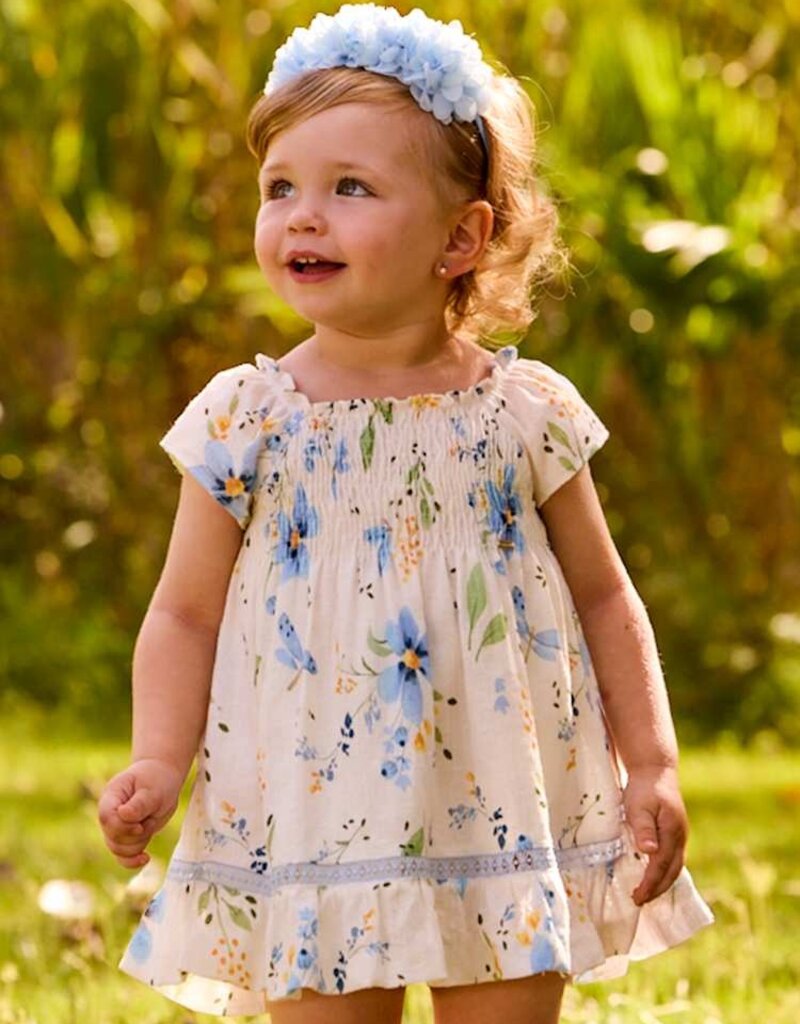 Mayoral Baby Girl Sky Flowered Print Dress
