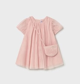 Mayoral Baby Girl Peony Tulle Dress w/Purse