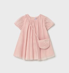 Mayoral SALE Baby Girl Peony Tulle Dress w/Purse