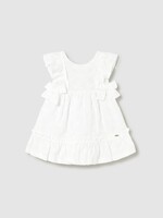 Mayoral SALE. Baby Girl Embroidered White Dress
