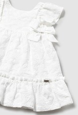 Mayoral Baby Girl Embroidered White Dress
