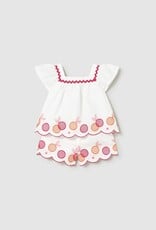Mayoral Baby Girl Embroidered Short Set