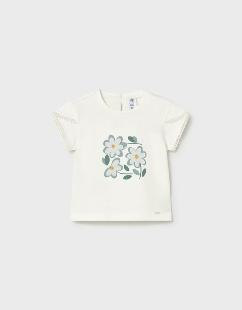 Mayoral Baby Girl Daisy Print S/S Tee