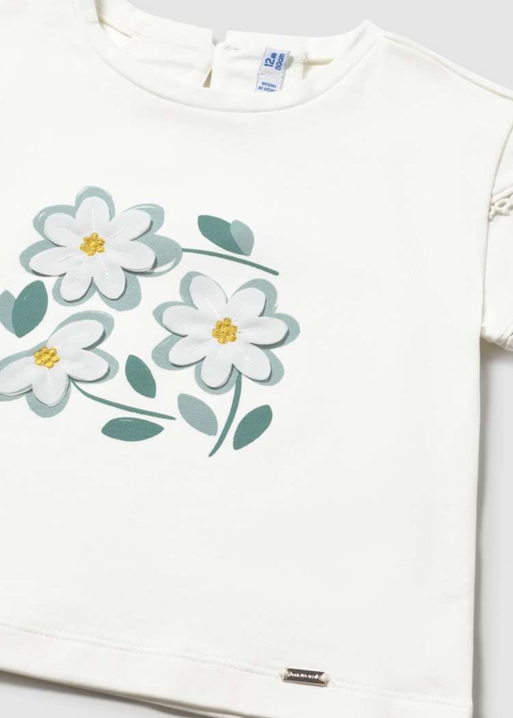 Mayoral Baby Girl Daisy Print S/S Tee