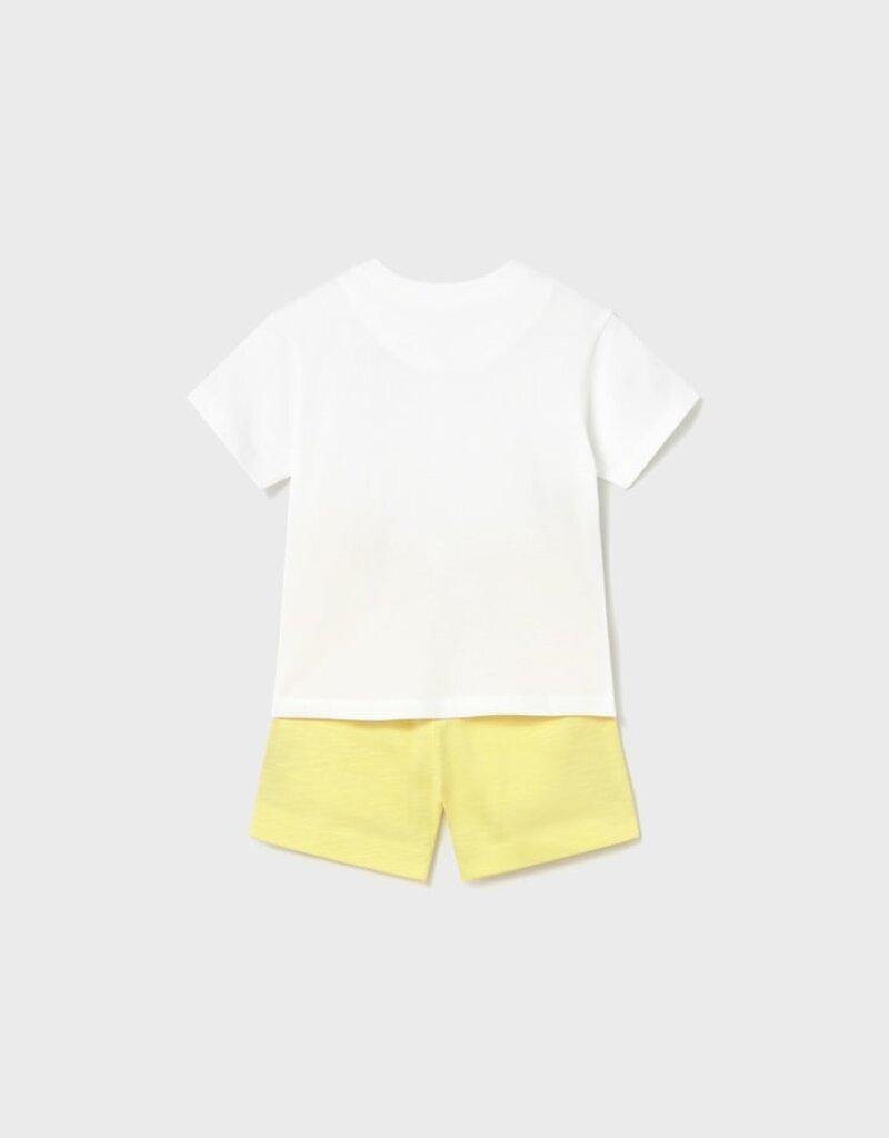 Mayoral Baby Boy Knit S/S Tee Set Yellow