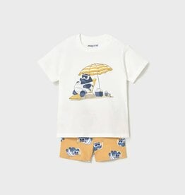 Mayoral Swimsuit set w/Tee Hippo Print