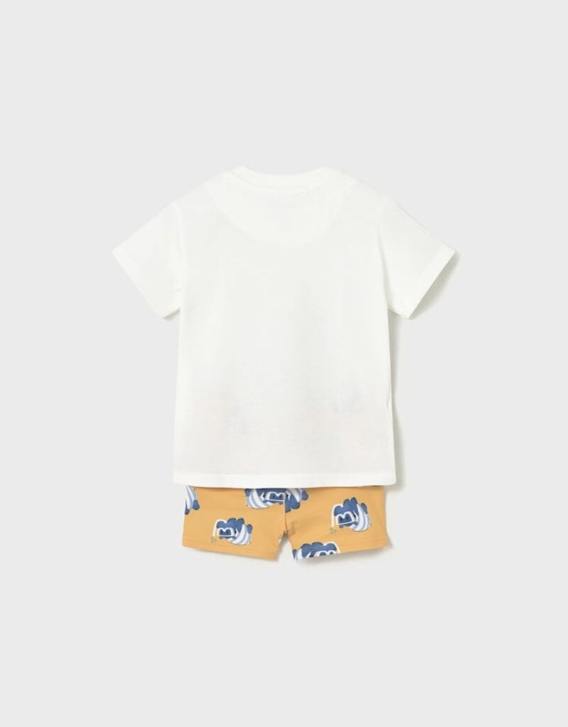 Mayoral Swimsuit set w/Tee Hippo Print