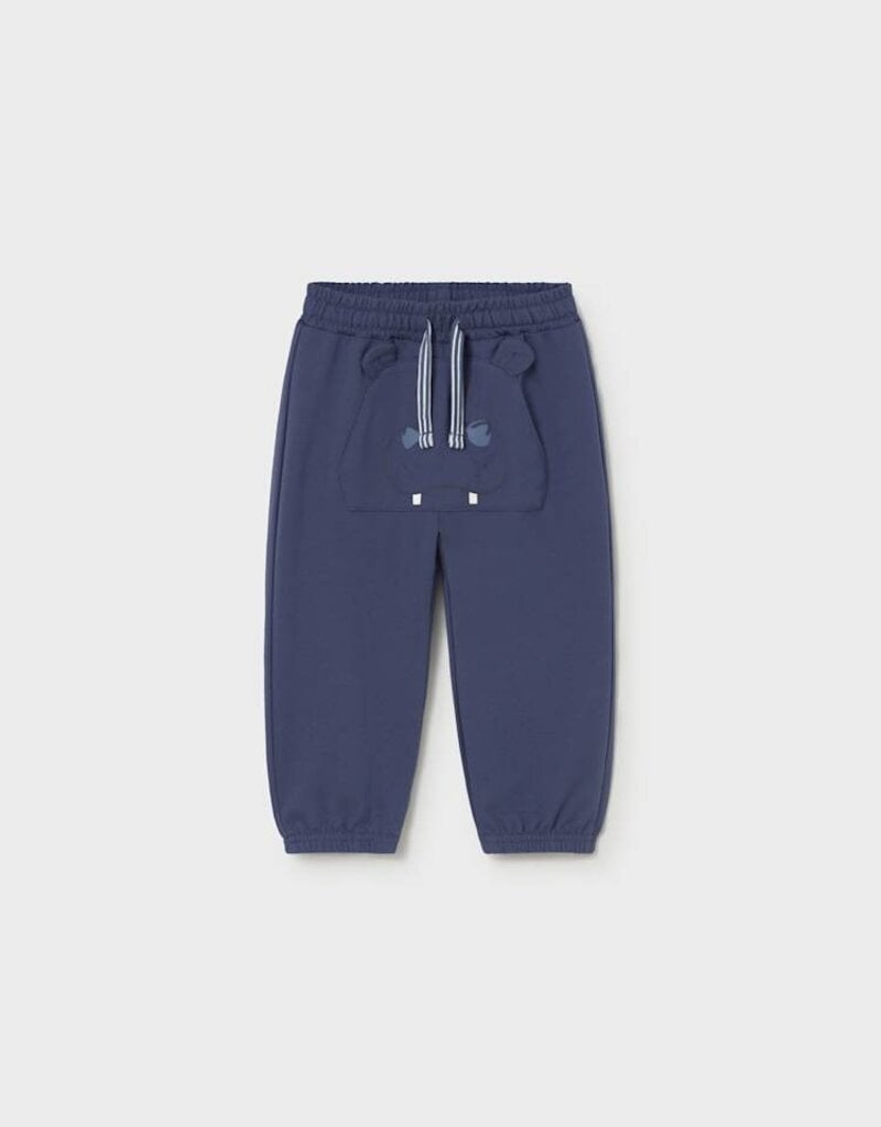 Mayoral Baby Boy Ocean Terry Play Pants w/Hippo Pockets