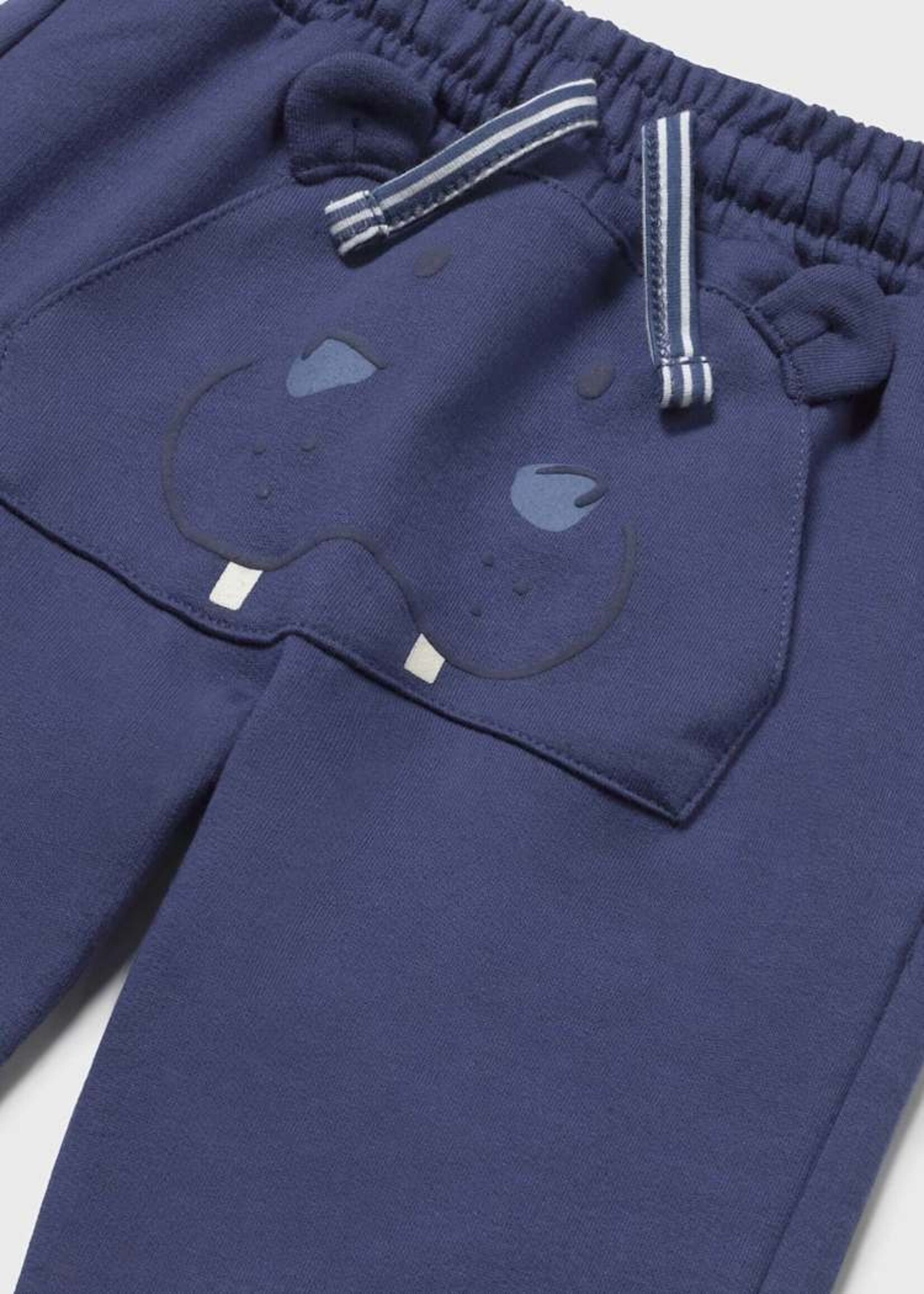 Mayoral Baby Boy Ocean Terry Play Pants w/Hippo Pockets