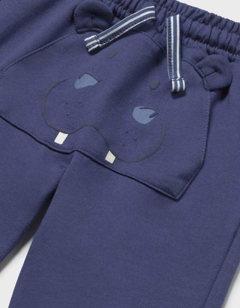 Mayoral Baby Boy Ocean Terry Play Pants w/Hippo Pockets