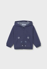 Mayoral Baby Boy Ocean Zip up Hoodie w/Hippo Applique