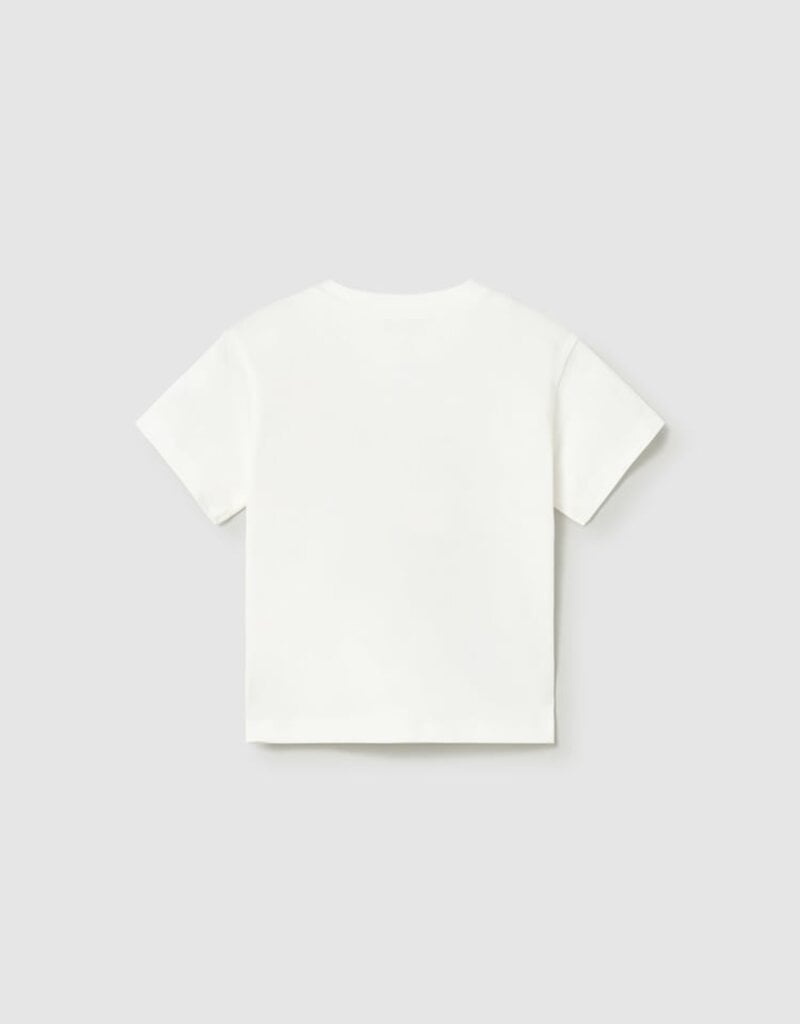 Mayoral Baby Boy S/S Cream Tee w/Animal Filled Car