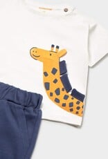 Mayoral Baby Boy S/S Ocean 2 pc Set w/Giraffe