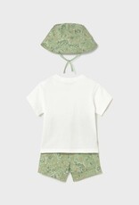 Mayoral Baby Boy S/S Knit Matcha Set w/Bucket Hat