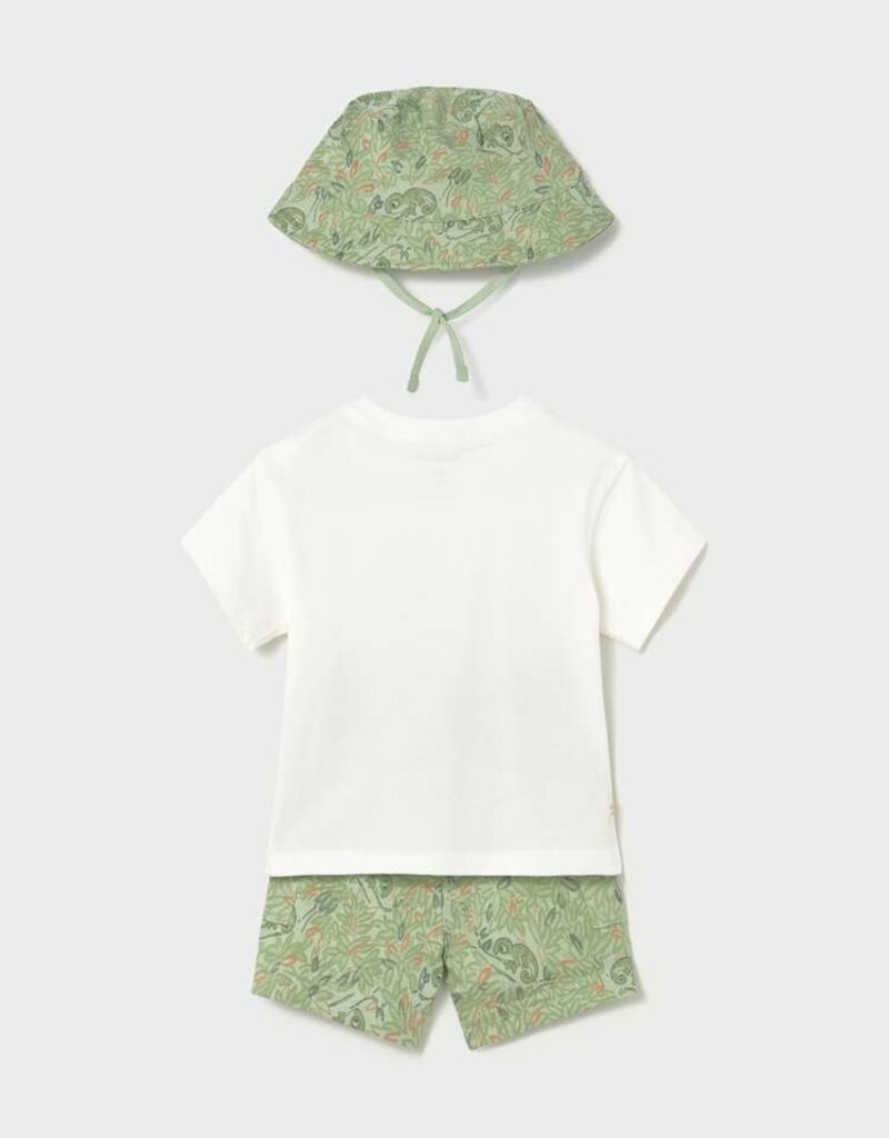 Mayoral Baby Boy S/S Knit Matcha Set w/Bucket Hat