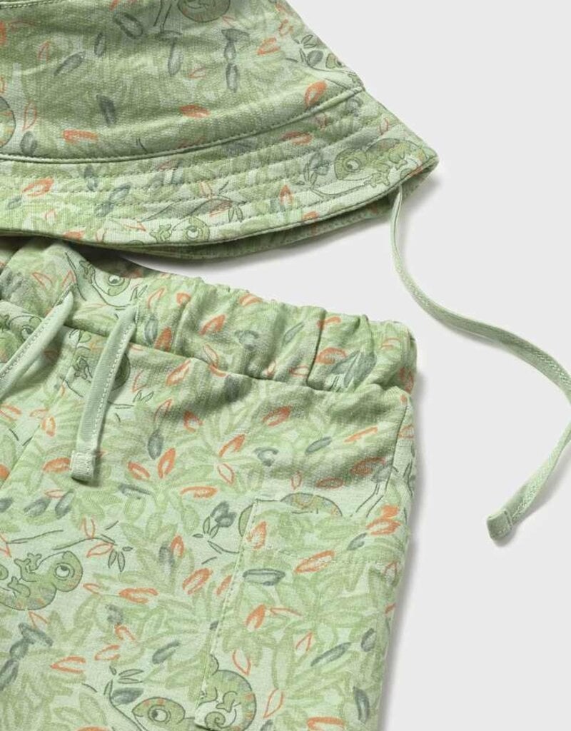 Mayoral Baby Boy S/S Knit Matcha Set w/Bucket Hat
