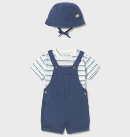 Mayoral SALE Baby Boy Ocean 3pc Shortall Set w/Hat