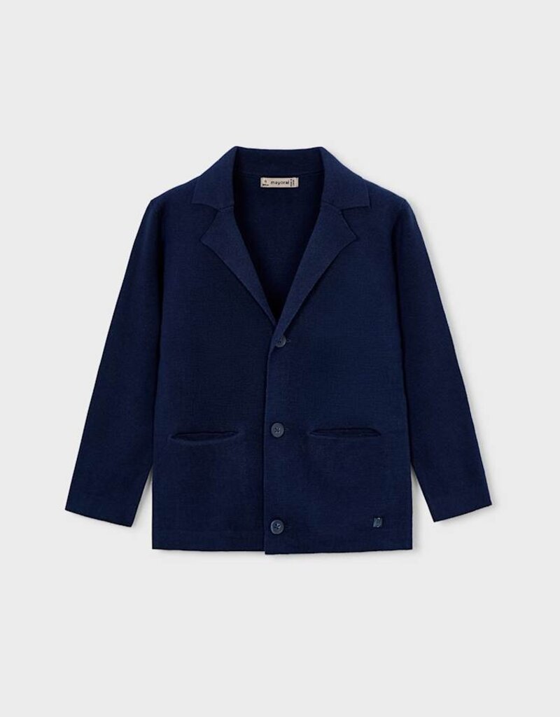 Mayoral Navy Knit Jacket