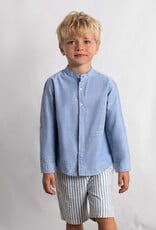 Mayoral Blue Linen Suiting Short Set
