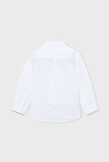 Mayoral White Linen Buttondown Shirt