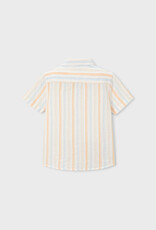Mayoral Peach Stripe Linen S/S Shirt