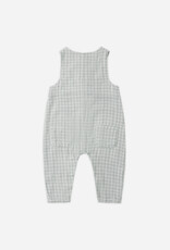 Rylee + Cru Inc. BUTTON JUMPSUIT GREEN GINGHAM