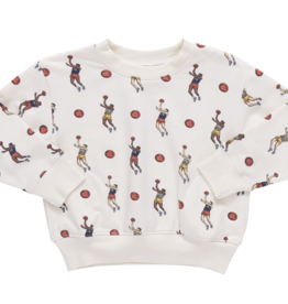 Pink Chicken Play Sweatshirt Basketball